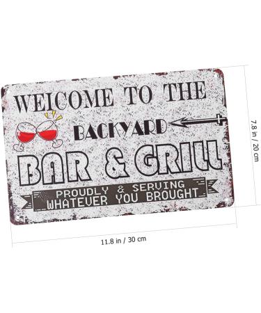 Yardenfun 1pc Tin Painting Beer Signs Antique Decor Retro Decor Backyard Quote Sign Metal Sign Coffee Plaque - Buy Online on GoSupps.com