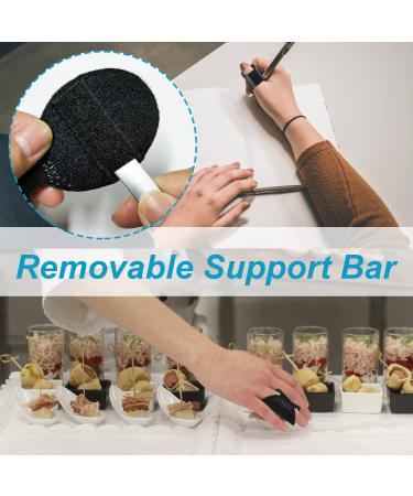 Topbine 5-Piece Metal Finger Support Set | Finger Rails for Sports Injuries & Joint Pain | Black | Ideal for Adults & Children - Buy Online on GoSupps.com