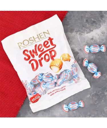 Roshen Caramel Candy Sweet Drop with Milky Filling Kosher and Halal Delicious Flavorful Sweets 150g/5.29oz Pack of 3 150 grams Pack of 3 - Buy Online on GoSupps.com