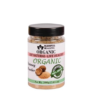 Blessfull Healing Organic Nutmeg Powder 200 Gram Airtight Container (Packing May Vary) 200 Gram 7.05 oz