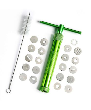 Mi4uhappy 23Pcs Stainless Steel Clay Extruder Fondant Sugar Paste Extruder Ceramics Pottery Polymer Modeling Decorating Tools Set