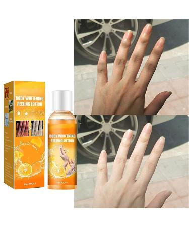 Buy Body Whitening Cream & Peeling Lotion - Orange Peel Skin Brightening for Dark Skin Exfoliates & Tightens Pores (1PC) | International Shipping - Buy Online on GoSupps.com