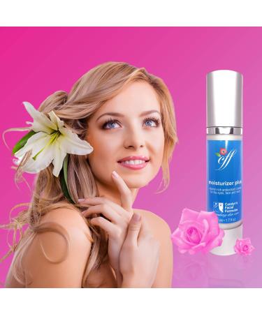 Carolyn's Facial Formulas Moisturizer Plus | Vegan Eye Cream | Cruelty-Free Vitamin C Face Cream | Made in USA | 50 ml - International Shipping Available - Buy Online on GoSupps.com