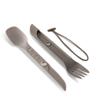 UCO Switch Spork 2-Piece Integrated Camping Utensil Set Sand stone