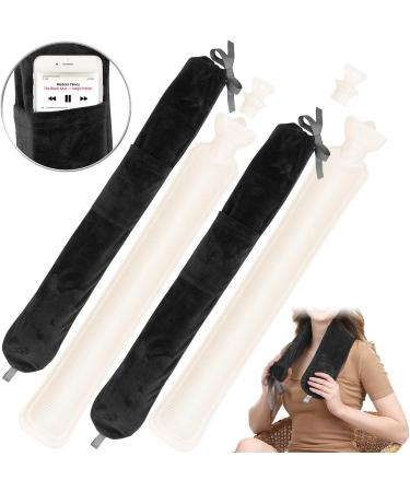 Infactory Neck Warmer 2-Set | 2L Hot Water Bottle with Removable Fleece Cover | Long Neck Heating Solution 72 cm - Buy Online on GoSupps.com
