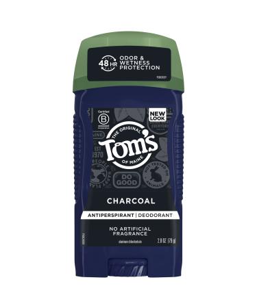 Tom's of Maine Natural Charcoal Antiperspirant Deodorant for Men 2.8 oz. (Packaging May Vary)