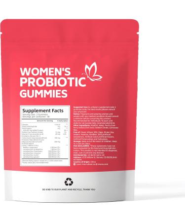 VivoNu Probiotiques pour Femmes Gommes Bien- tre F minin | 18 Souches de Lactobacillus | Jusqu 60 Milliards UFC/Jour | Vitamine C | Go t Canneberge | 60 Gommes 60 Gommes - Canneberge - Buy Online on GoSupps.com