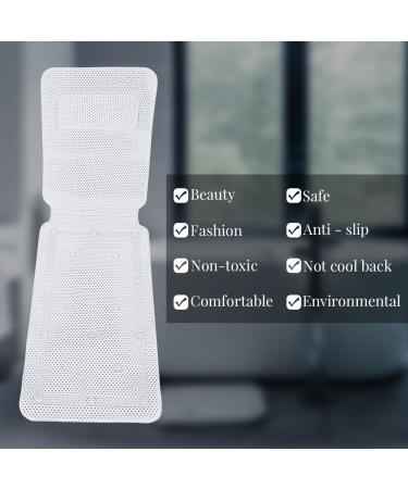 Soft Bath Cushion Pillow for Tub - Comfortable Neck Support with Extra Long Mat - 49.2 x 14.2 Inch - Bath Accessories - Buy Online on GoSupps.com