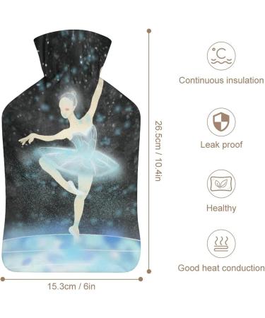 Starry Dancing Girl Hot Water Bottle | Plush Bed Warmer for Adults & Kids | 26.5x15.3cm - Buy Online on GoSupps.com