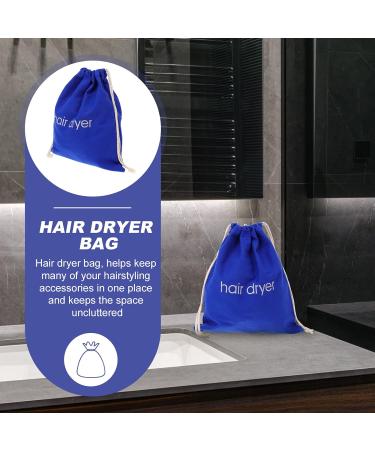 Uonlytech Black Travel Toiletry & Makeup Bag - Versatile Hair Dryer & Drawstring Backpack for Home & Travel - Buy Online on GoSupps.com