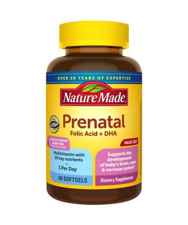 Nature Made Prenatal Multi + DHA 90 Softgels