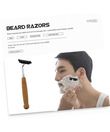 Frcolor 4-Piece Bamboo Handle Safety Razor Set - Eco-Friendly Double Edge Razor for Men - Manual Shaving Tools - Buy Online on GoSupps.com