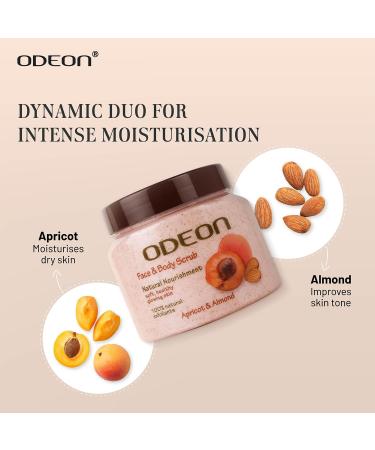 Apricot & Almond Face & Body Scru.b (300ml) | Exfoliating Scru.b for Even & Glowing Skin | Reduce Fine Lines | Nutrient-Rich Almond Oil Scru.b | (Buy 2 Quantity Get 1 Quantity Free) - Buy Online on GoSupps.com