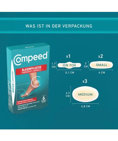 Compeed Bladderpast Double Pack - Hydrocolloid Blisters Patches for Heels & Toes | 12 Assorted Sizes - Buy Online on GoSupps.com