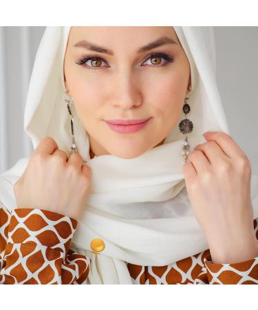 8 Piece Strongest Magnetic Hijab Pins for Women - Multi-Use Colorful Scarf Buttons - Rustic Style - Buy Online on GoSupps.com