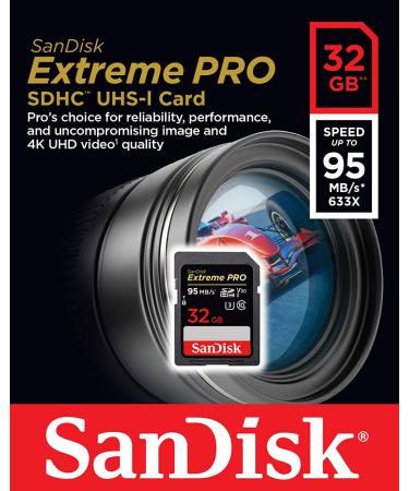 SanDisk Extreme Pro 32GB SDHC UHS-I Card - SDSDXXG-032G-GN4IN - Buy Online on GoSupps.com