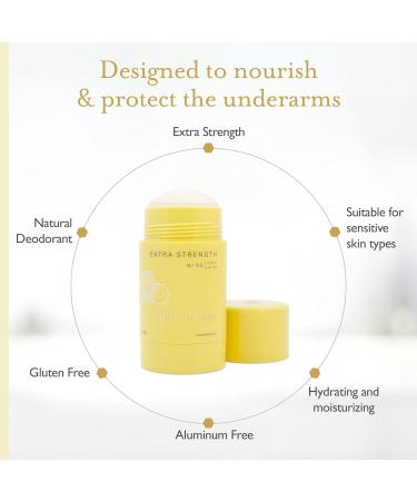 milk + honey Extra Strength Deodorant No. 05 Aluminum Free Deodorant for Women and Men Natural Deodorant Gentle on the Skin Lemon and Vanilla scent Extra Strength / Lemon Vanilla - Buy Online on GoSupps.com