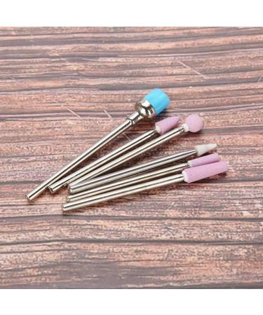 Stainless Steel Nail Drill Bit Set - 6Pcs Manicure Accessories for Nail Art File Tools - Buy Online on GoSupps.com