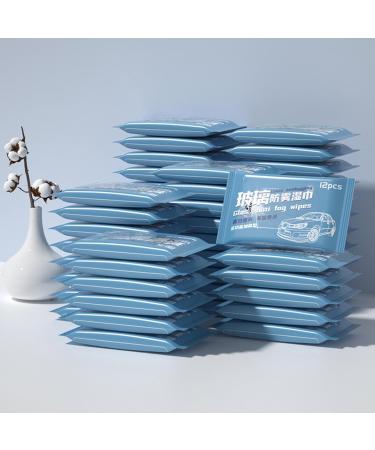 Lens Cleaning Wipes - Glasses Wipe | Anti Fog Wipes For Car | Non-woven Fabric 12 Sheets Wrapped Eyeglass Wipes | Rearview M rror Wet Wipes | Anti-Fog Cloth For Car Windshield Wet & Cleaning Wipes - Buy Online on GoSupps.com