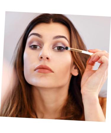 IWOWHERO 10pcs Makeup Brush Eyeshadow Brush for Women Contouring Brush Eye for Makeup Wooden Handle White - Buy Online on GoSupps.com