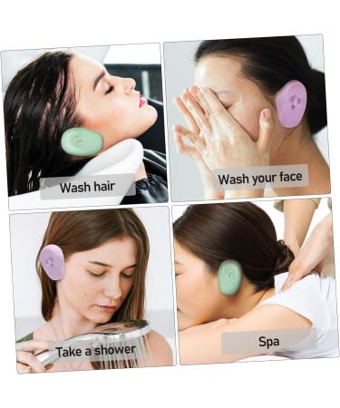 WOONEKY 4 Pairs Silicone Hairdressing Ear Covers Ear Covers for Hair Dye Hair Coloring Ear Covers Ear Covers for Swimming Silicone Hair Dyeing Earmuffs Household Shower Cap - Buy Online on GoSupps.com