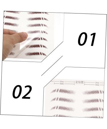  BIUDECO 6 Pcs Eyebrow Stickers Hair Temporary Tattoos for Natural Look Easy Peel Off Makeup Transfer for Women and Girls - Buy Online on GoSupps.com