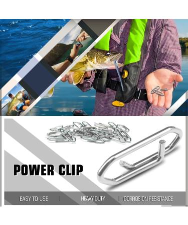 Buy 9tong High-Quality Stainless Steel Fishing Vertebrae Snap Clips - 50 PCs 121lb Capacity Black Nickel - Perfect for Saltwater Fishing Accessories - Buy Online on GoSupps.com