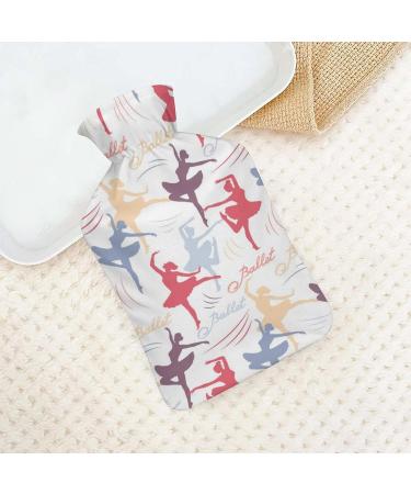 Heat Bottle with Lid - Ballet Girl Silhouette | Rubber Hot Water Bag for Pain Relief Cramps & Foot Warmer - Hot & Cold Therapy - Buy Online on GoSupps.com