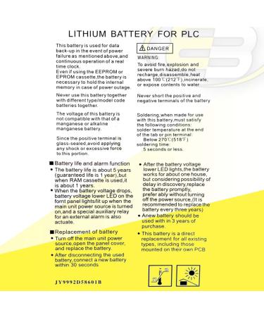 Buy PLC LS14500-RR 3.6V 2600mAh Li Battery - Replaces Rexroth 226423 & More | Global Shipping Available - Buy Online on GoSupps.com