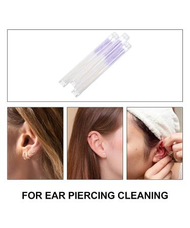 Ear Piercing Care Kit - Nose Ring & Earring Hole Cleaner for Women, Men - 180pcs Cleaning Line - Violet - Buy Online on GoSupps.com