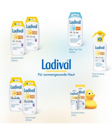 Ladival Children Sun Protection Gel LSF 30 - Perfume-Free Waterproof Allergy-Safe Sunscreen for Sensitive Skin - 200 ml - Buy Online on GoSupps.com