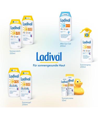 Ladival Children Sun Milk LSF 30 - Perfume-Free Waterproof Lotion 200ml - Safe Sun Protection for Kids - Buy Online on GoSupps.com