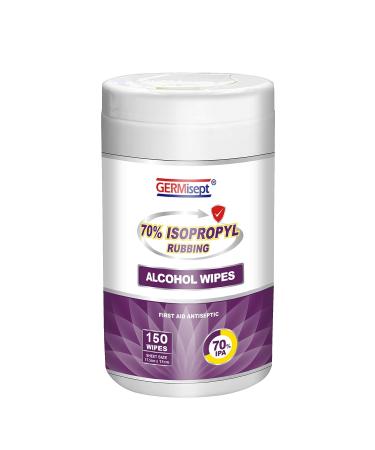 Germisept 70% Isopropyl Alcohol Wipes - Bulk Buy 600 Wipes - First Aid Cleansing Cloths - Buy Online on GoSupps.com