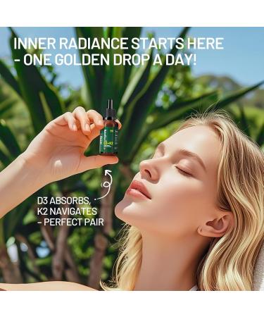 Organic Vitamin D3 K2 Drops with MCT Oil, 10,000 IU Vitamin D Liquid Drops + 100mcg K2(MK-7), 320 Servings, Supports Bone, Immune, Heart & Teeth Health, Third-Party Tested, Vegan, Non-GMO, Gluten Free 0.34 Fl Oz (Pack of 1) - Buy Online on GoSupps.com