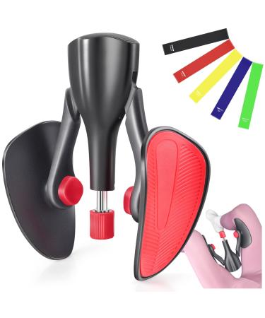 Pelvic Floor Strengthener for Women Adjustable Force 5 Resistance Bands Kegel Devices for Women & Men Leg Pelvic Floor Trainer for Postpartum Rehabilitation Correction Beautiful Buttocks (Black)