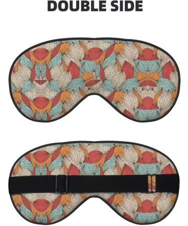 SSIMOO Leaves Print Eye Mask - Ultra-Soft Light-Blocking Sleep Mask for Ultimate Comfort & Restful Sleep - International Shipping Available - Buy Online on GoSupps.com