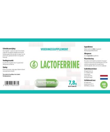 Hepatica Lactoferrin 30 vegan capsules tested by a third-party lab gluten free and GMO free - Buy Online on GoSupps.com