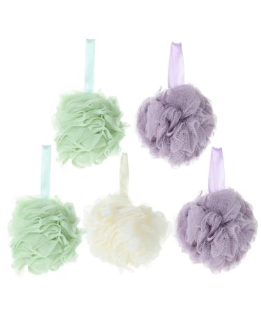 10 Pcs Bath loofah for Women Bath Sponge for Bathing Bath Exfoliating Brush Shower sponges for Women exfoliate loufah Puff Scrubber Ball Bath Ball Back loofah Brush Tennis Body Man