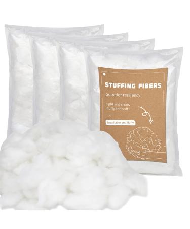 800g/28.22oz Polyester Fiber Filling, Premium Fiber Filling, Super Soft and High Elastic Filling Fiber, for Stuffing for Small Dolls Part Pillow,Cushion Stuffing, Animal Crafts,Recyclable