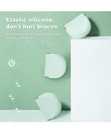 Zasjon Silicone Braces Box - Bite Can Spanning Prosthesis Tooth Rail Storage Green - Buy Online on GoSupps.com