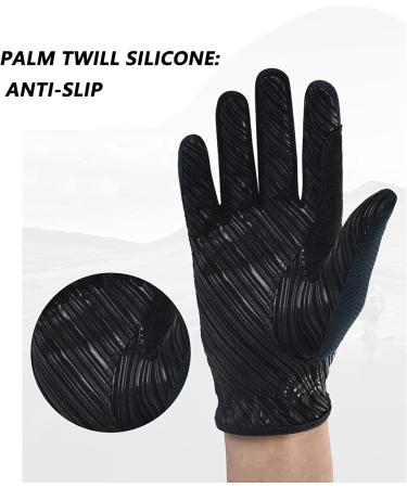 Turbovera Professional Riding Gloves | Imitation Leather Equestrian & Cycling Gloves for Women & Boys | Black S/M - Summer Gear - Buy Online on GoSupps.com