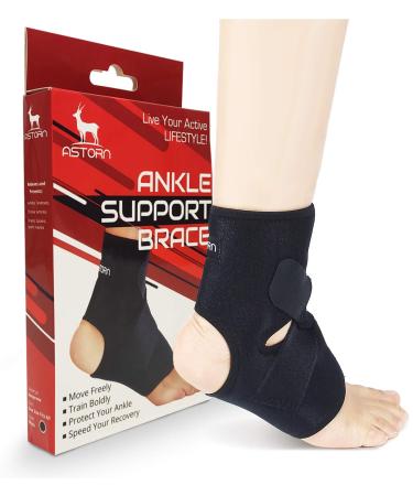 Ankle Brace & Achilles Tendon Support Sleeve - Compression Sleeve for Plantar Fasciitis & Achilles Tendonitis Relief - One Size Fits Men and Women - 1 Count - Buy Online on GoSupps.com