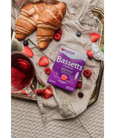 Bassetts Woman Multivitamins & Multiminerals Raspberry 30's - Boost Your Health Today! - Buy Online on GoSupps.com