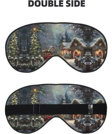 Xmas Print Double-Sided Eye Mask | Soft Light Blocking | Enhance Sleep Quality Worldwide - Buy Online on GoSupps.com