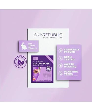 Skin Republic Silicone Reusable Face Mask For Skin Hydration Serum Absorption Reusable Silicone Mask - Buy Online on GoSupps.com