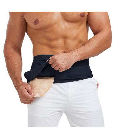 Ostomy Belt Ostomy Supplies Ostomy Support Belt Stealth Belt for Ostomy Bag Inner Pocket to Hold Ostomy Pouch for Men & Women Ostomy Bag Cover for Sport & Swiming - Larger Larger(waist size:43''-55'')