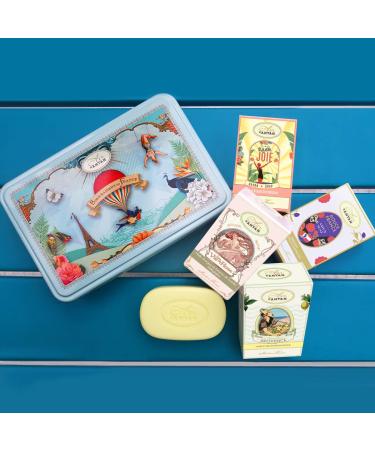 Un Air d'Antan Bar Soap Gift Set for Women - 4 Piece Fancy Soaps with Organic Shea Butter, Sweet Almond Oil, and Argan Oil - Perfect Small Gift For Her - Buy Online on GoSupps.com