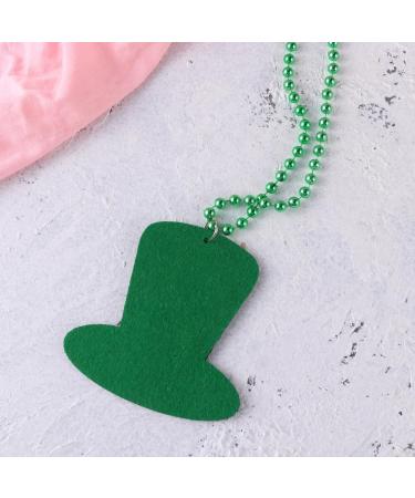 Abaodam Necklaces A Necklace Shamrock Jewelry Bead Pendant Green Beads Necklace Cap Necklace Bead Ireland - Buy Online on GoSupps.com
