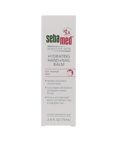 Sebamed Hand and Nail Balm pH 5.5 - Hypoallergenic Moisturizer for Sensitive Skin - 2.6 fl oz (75ml) - Buy Online on GoSupps.com