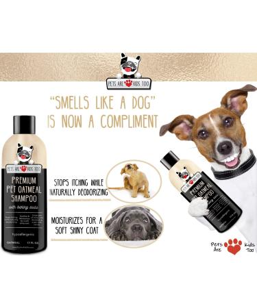 Pet Oatmeal Anti-Itch Shampoo & Conditioner - Soothes Allergies, Dry Skin & Itchiness! Smells Amazing! (1 btl) - Buy Online on GoSupps.com